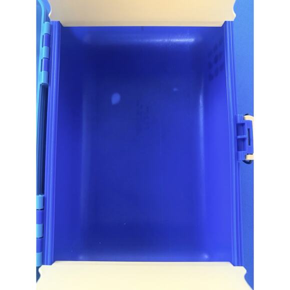 Caboodles Makeup Case Model 2602 Slide Tray Teal Blue Yellow Vintage 1990’s - Picture 16 of 16